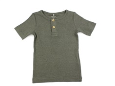 Name It dusty olive melange t-shirt